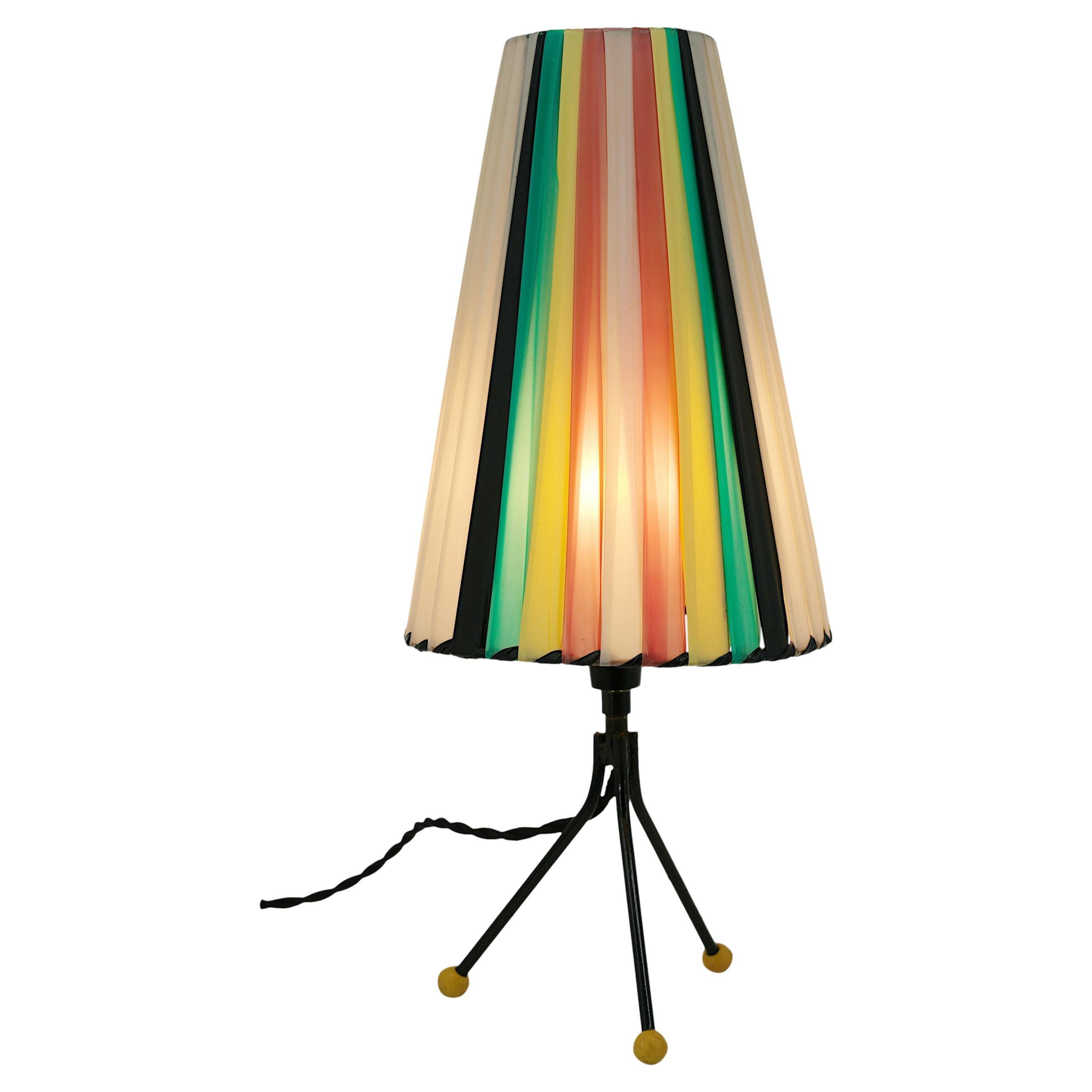 French Mid-century Tripod Table Lamp, 1950s For Sale