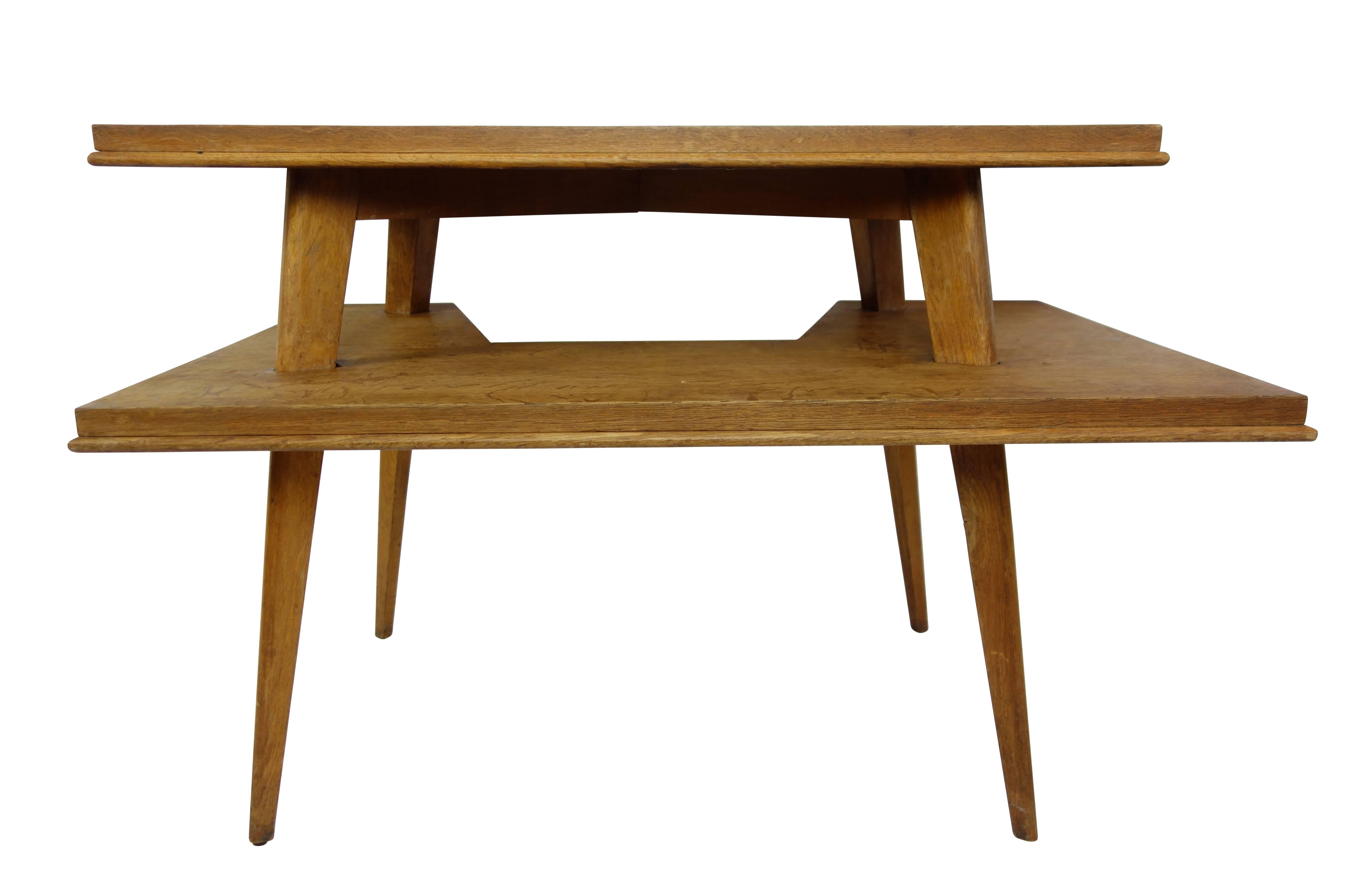 French Midcentury Two-Tiered Console Table For Sale 3