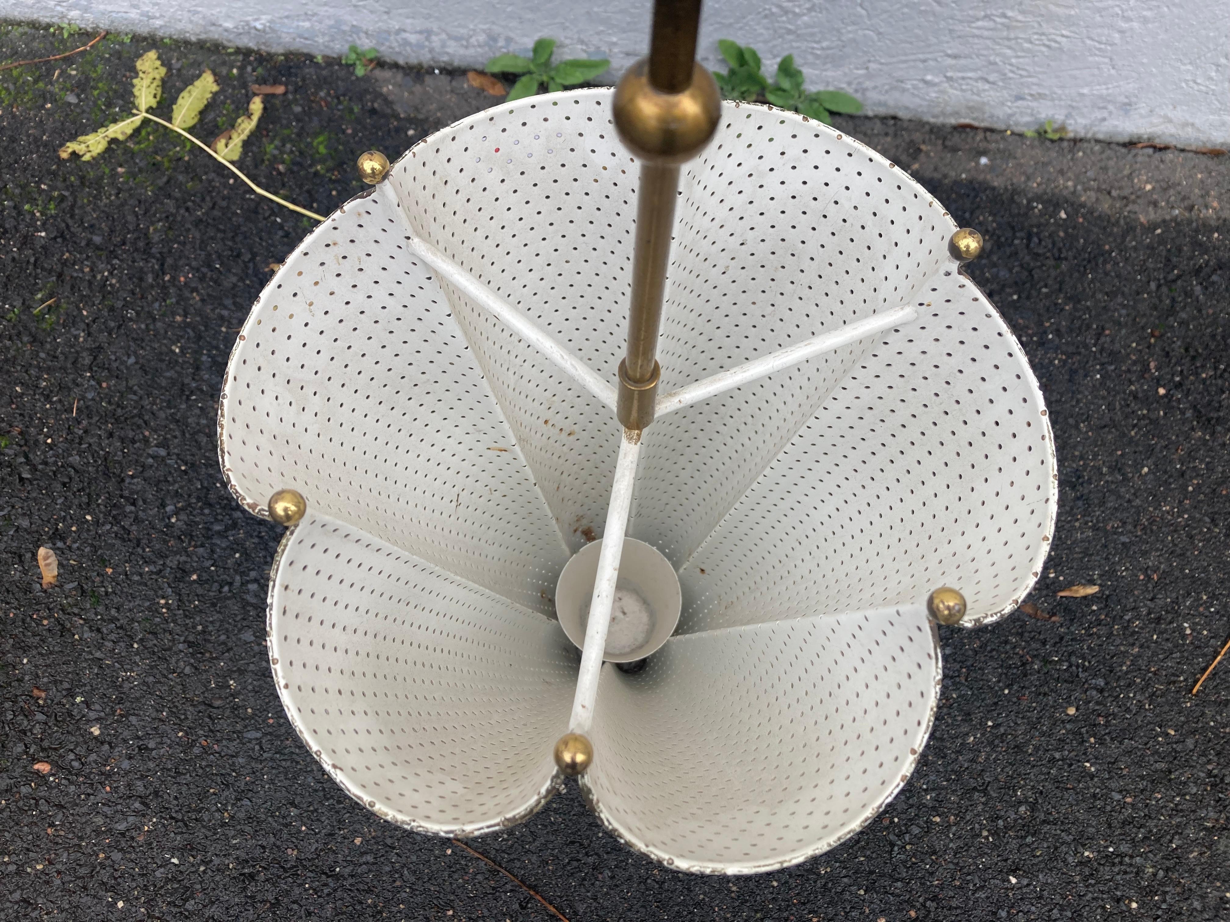 Mid-20th Century French Mid Century umbrella stand attributed to Matthieu Matégot. 1950s For Sale
