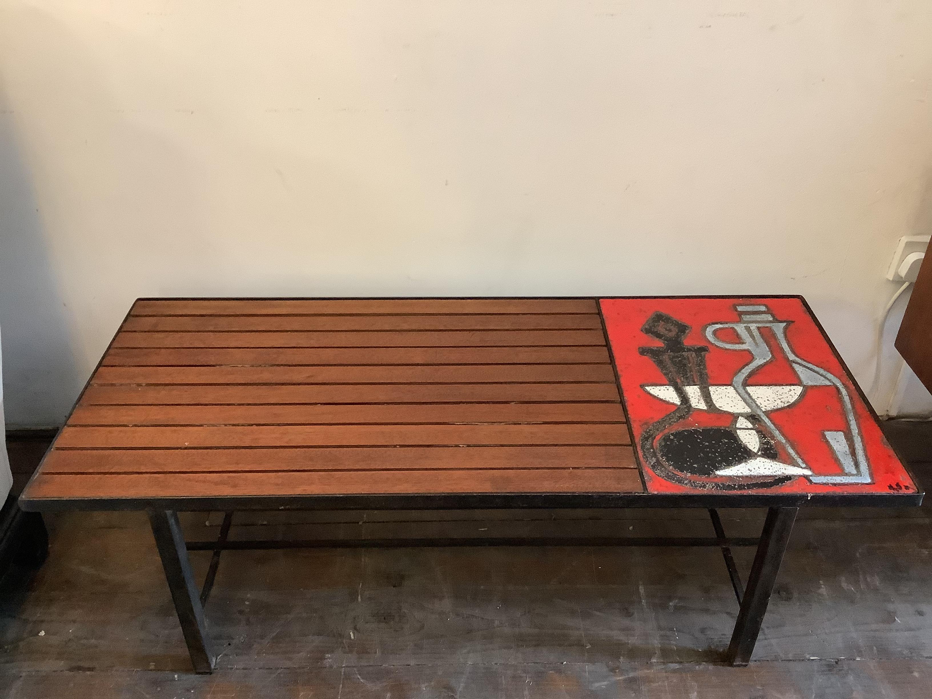 Mid-Century Modern French Mid Century Vallauris Coffee Table/1950’s Coffee Table