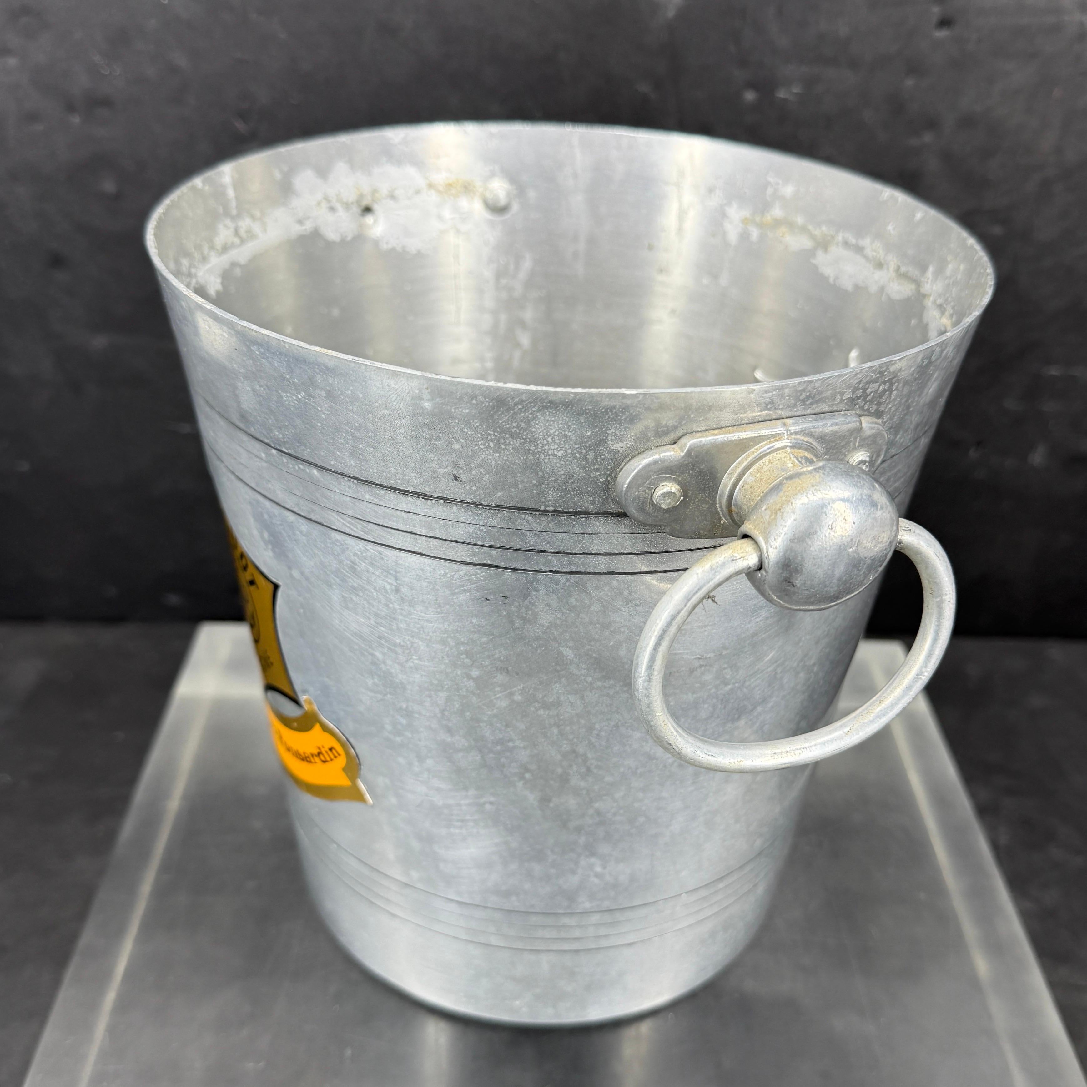 Französischer Eiskübel für Champagner Veuve Clicquot aus der Jahrhundertmitte im Angebot 5