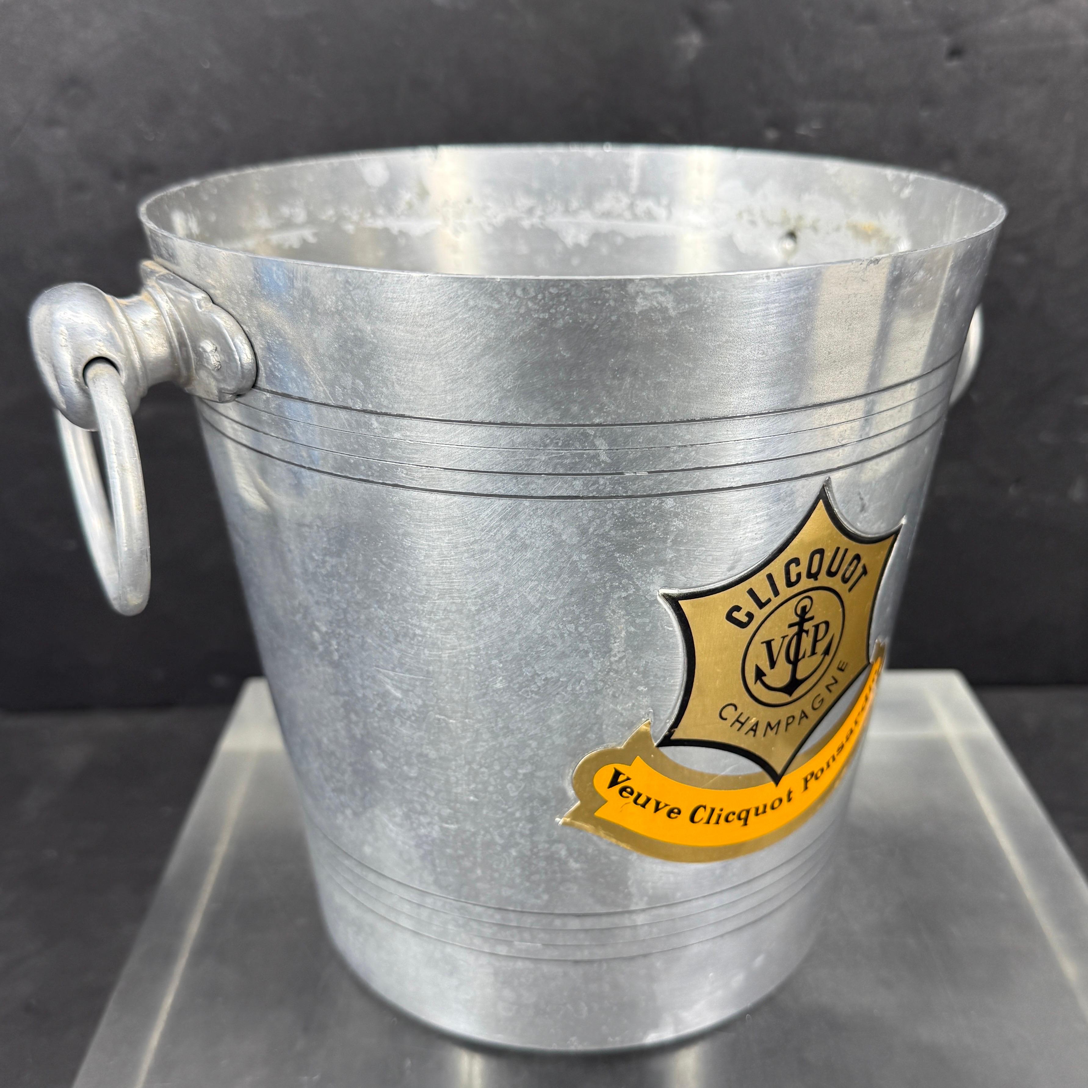 Französischer Eiskübel für Champagner Veuve Clicquot aus der Jahrhundertmitte im Angebot 7
