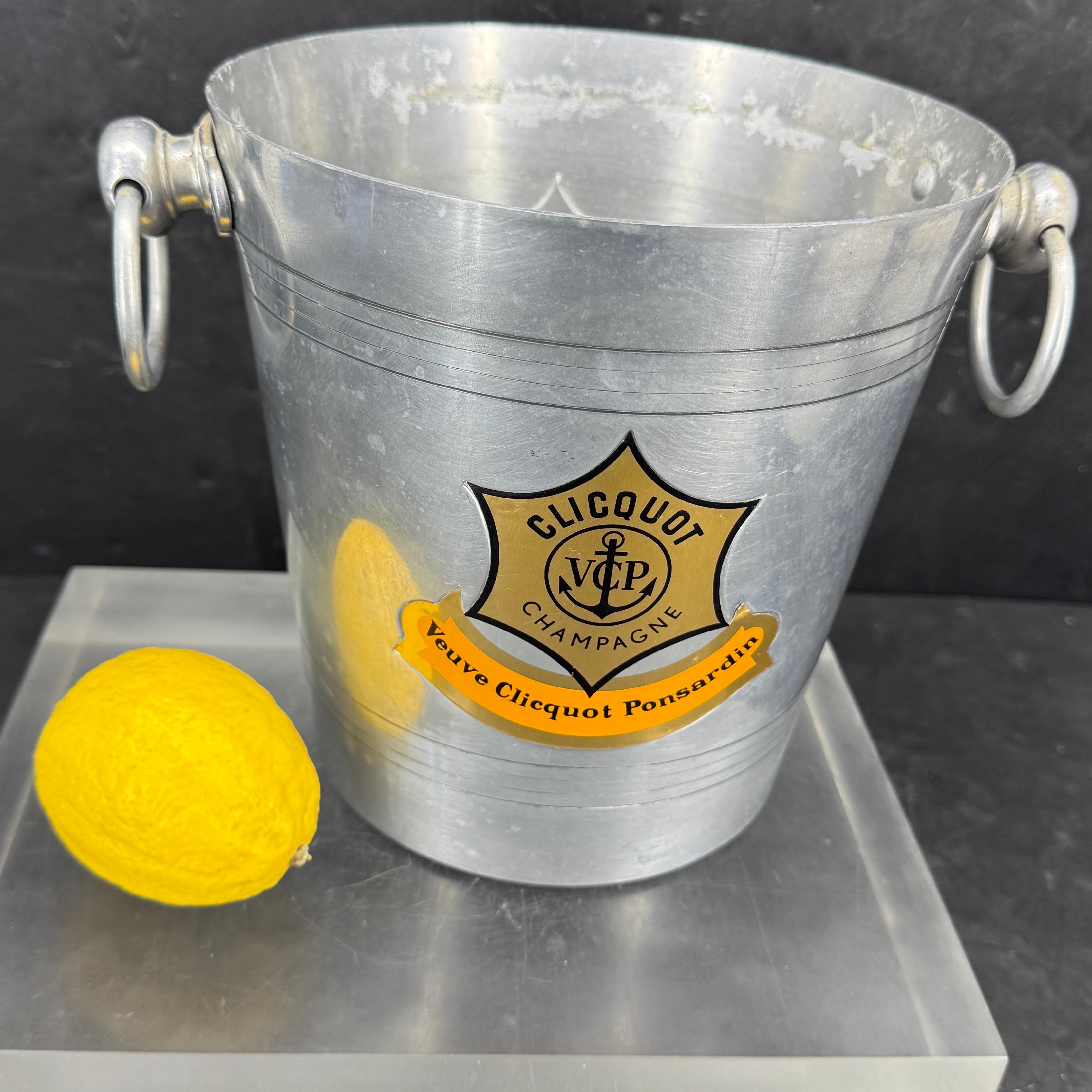 Französischer Eiskübel für Champagner Veuve Clicquot aus der Jahrhundertmitte im Angebot 2
