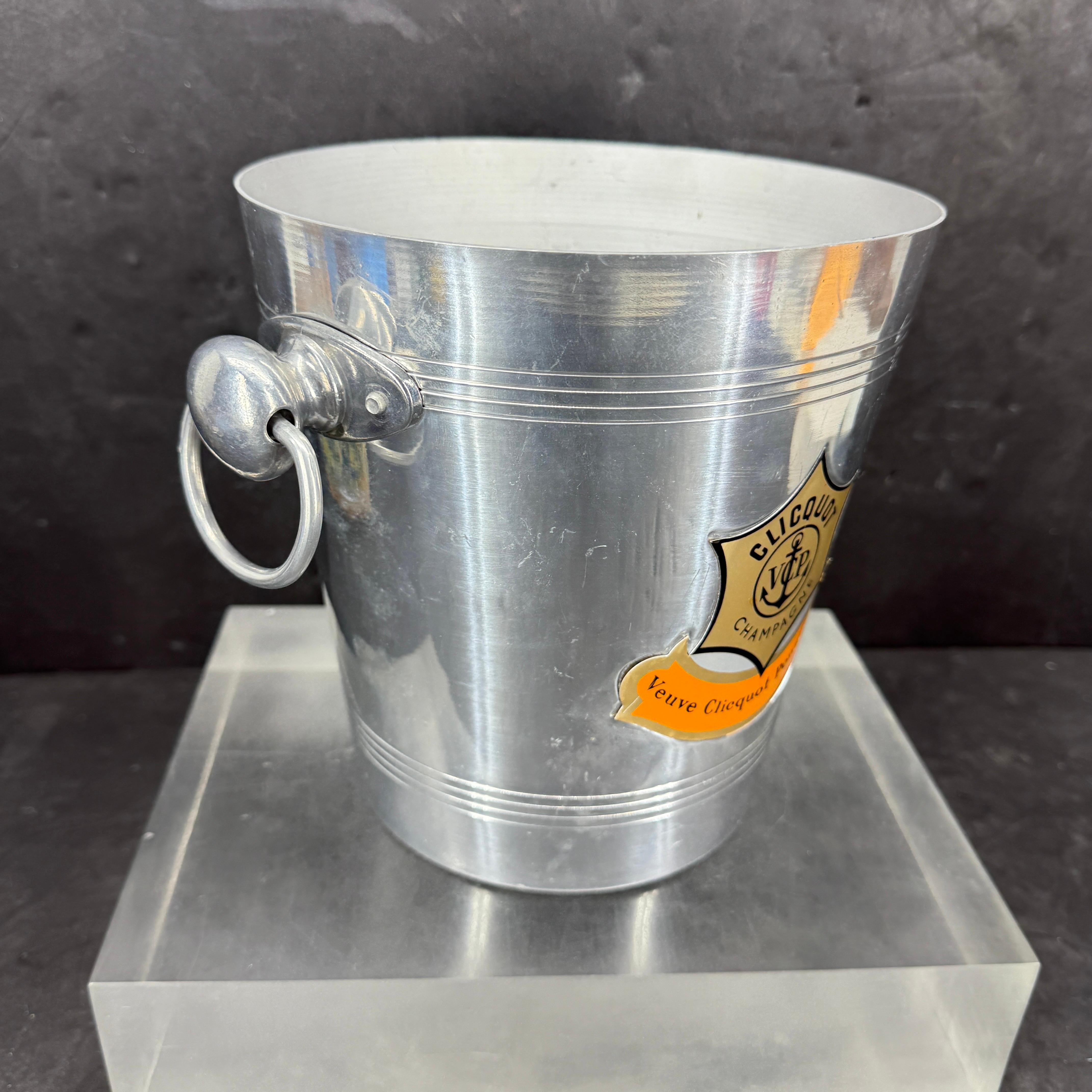 French Mid-Century Veuve Clicquot Champagne Wine Ice Bucket For Sale 2