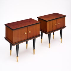 French Mid-Century Vintage Side Tables