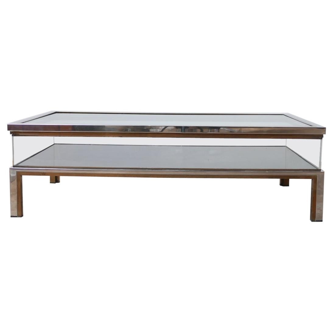 French Midcentury Vitrine Coffee Table