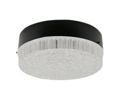 Mid-Century Modern French Wall Sconce, Geometric Metal & Glass, 1950s