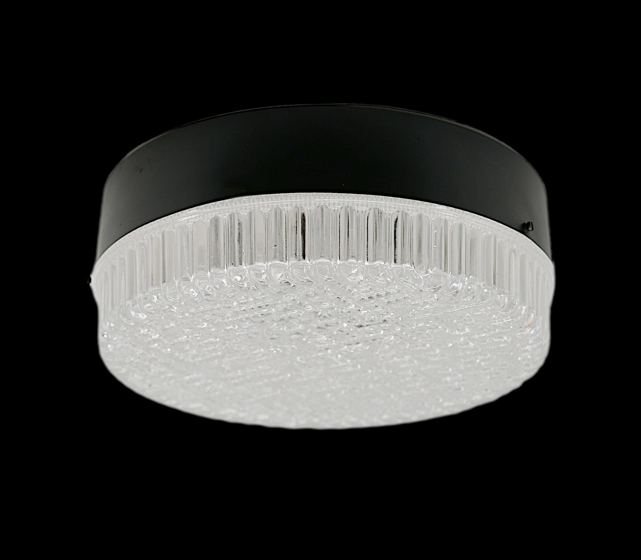 Art Déco Applique da parete / Flush Mount francese di metà secolo, anni '70 in vendita