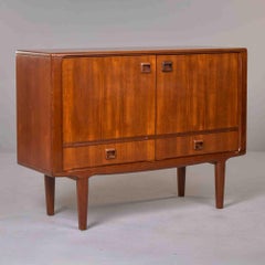 French Mid-Century Walnut Two-Door Cabinet