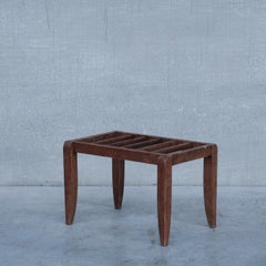 French Mid-Century Wooden Luggage Racks, '10'
