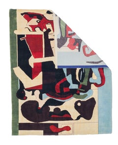 French Mid Century Wool Rug 5'0" x 6'2''
