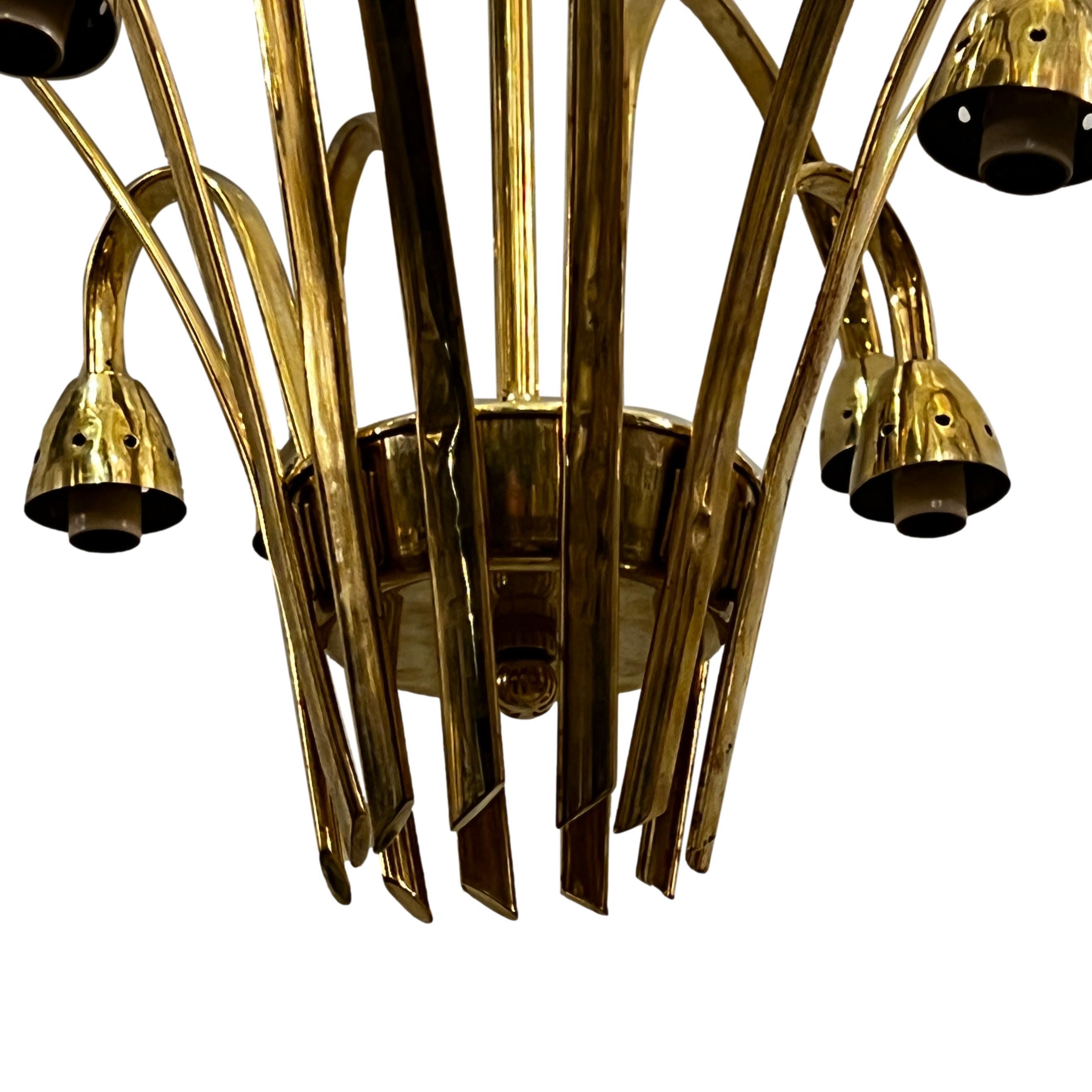 French Mid-Centrury Chandelier In Good Condition For Sale In New York, NY