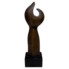 French Midcentury Abstract Bronze Sculpture