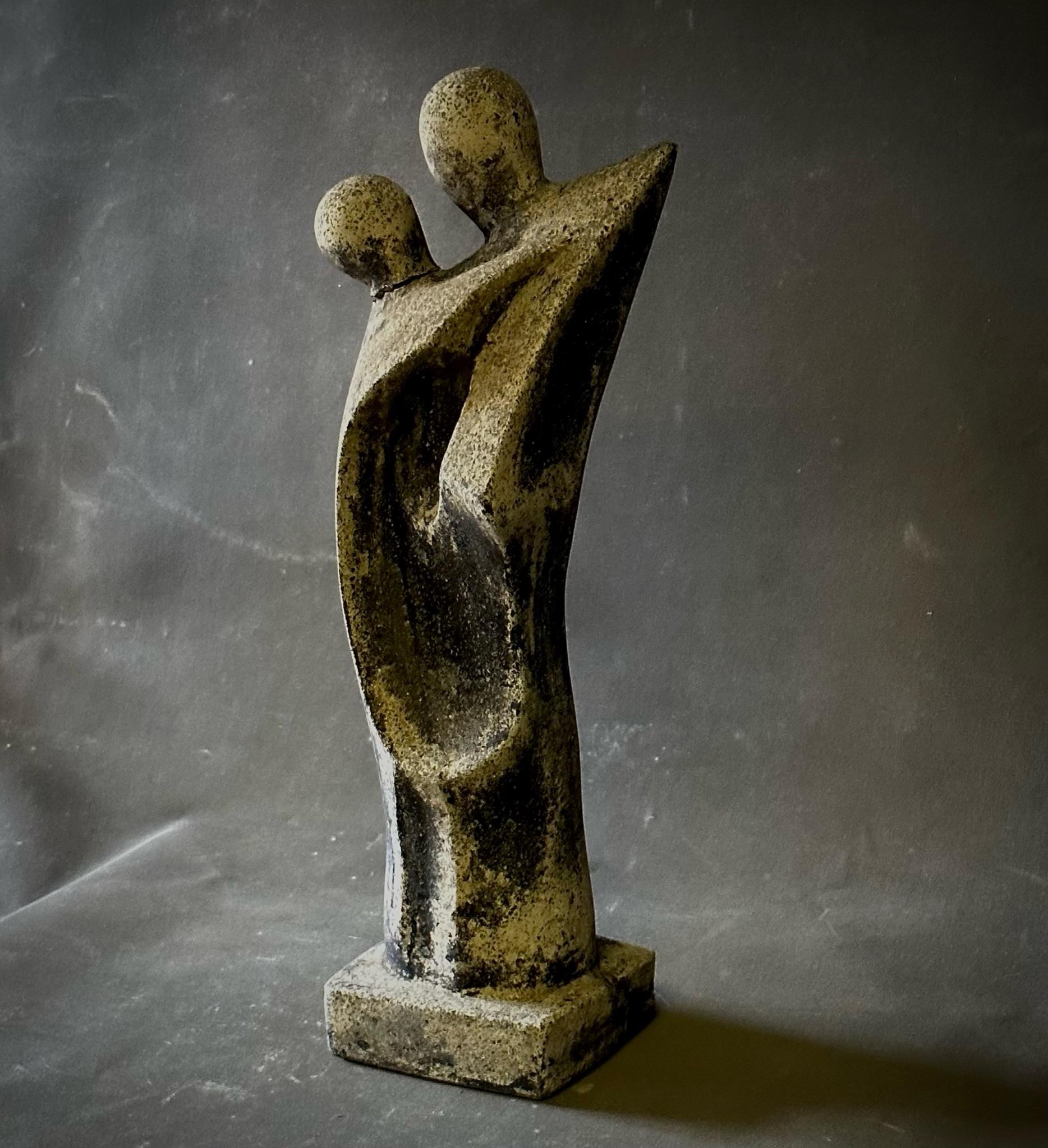 French Midcentury Abstract Stone Sculpture In Good Condition For Sale In Los Angeles, CA