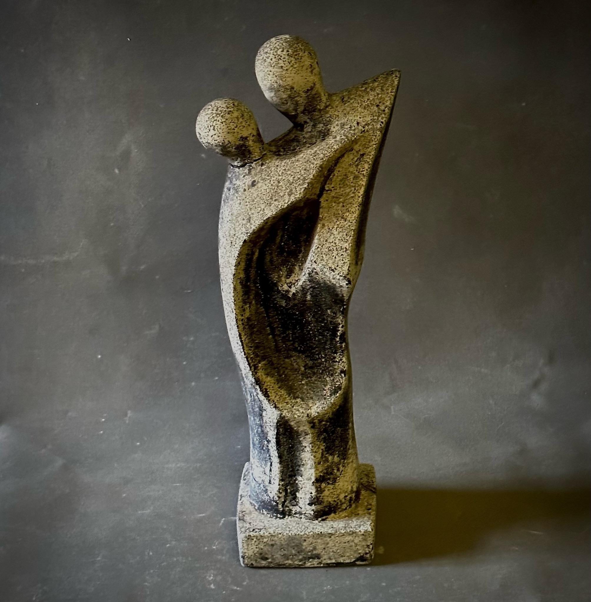 French Midcentury Abstract Stone Sculpture For Sale 1