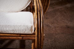 French Midcentury Bamboo Sofa, circa 1950