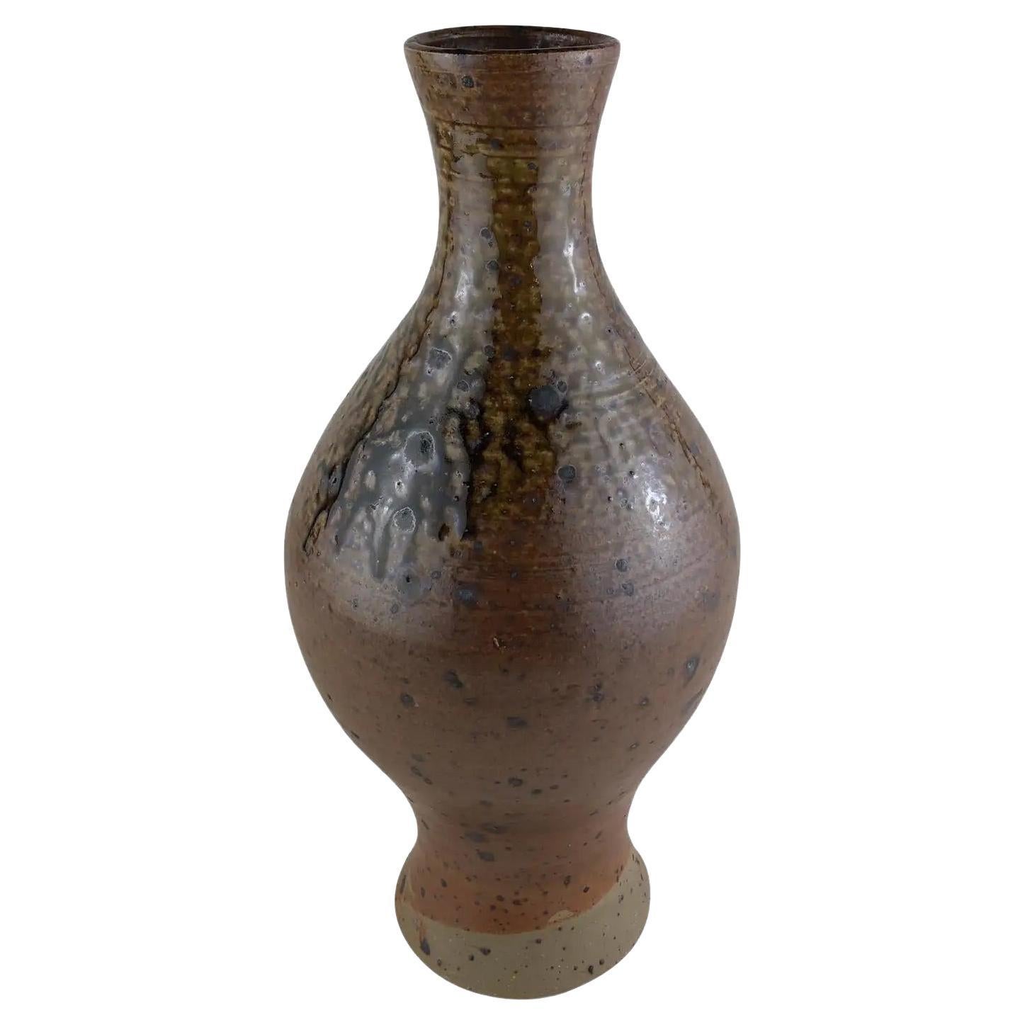 Vase en céramique français du milieu du siècle signé JGP, attribué à Max & Dominique Picard 