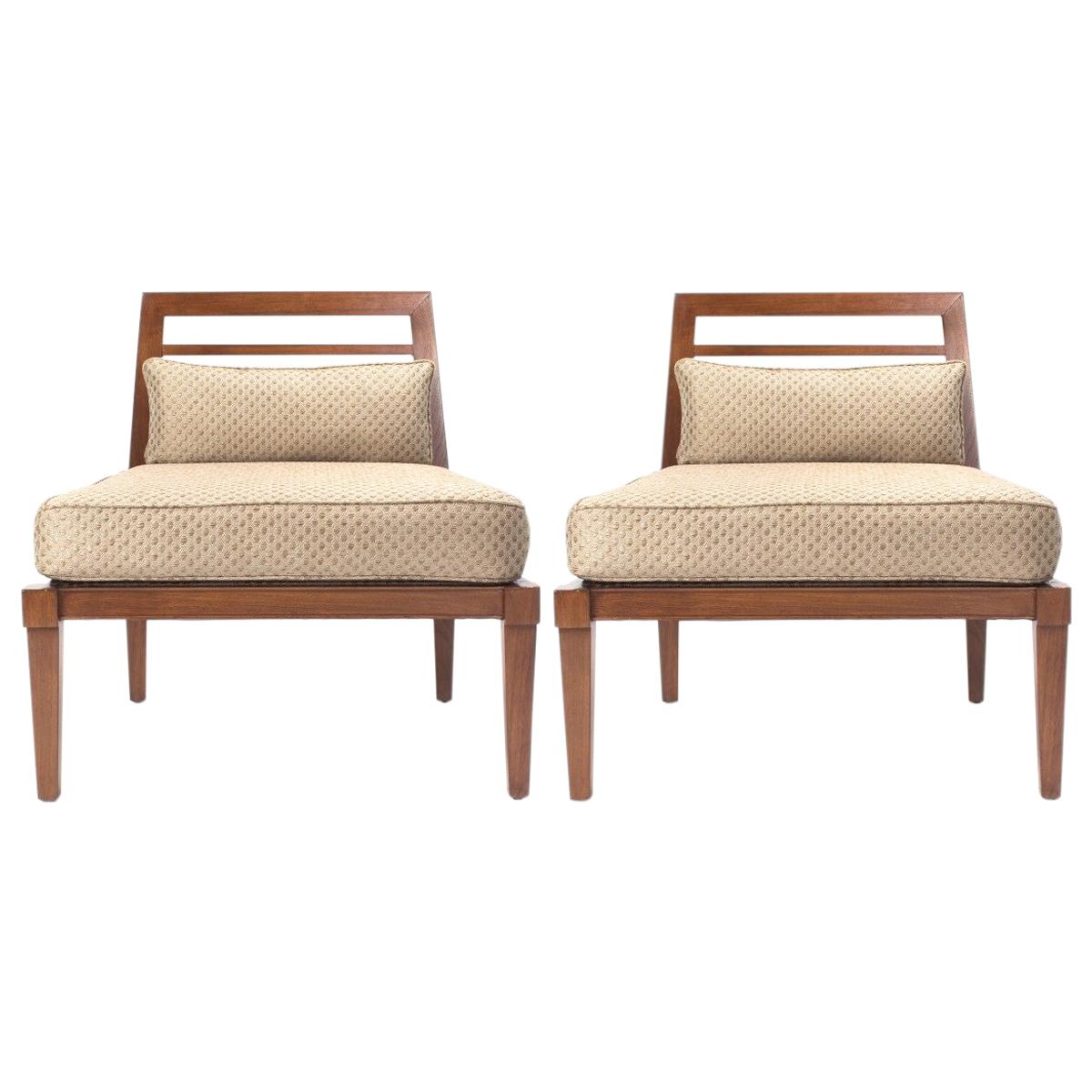 French Mid century Chairs in the Style of Andre Arbus