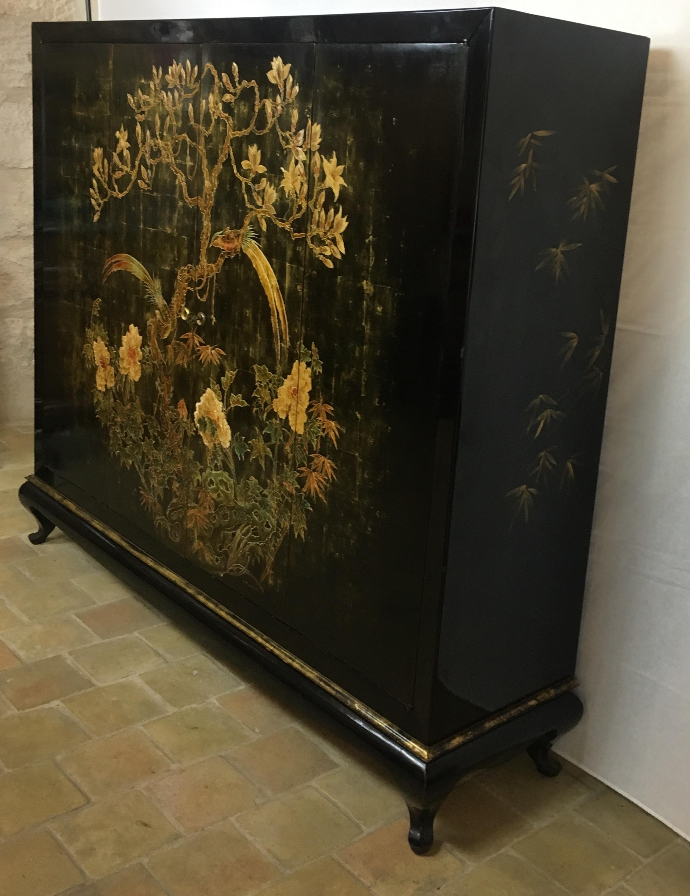 chinoiserie tv cabinet