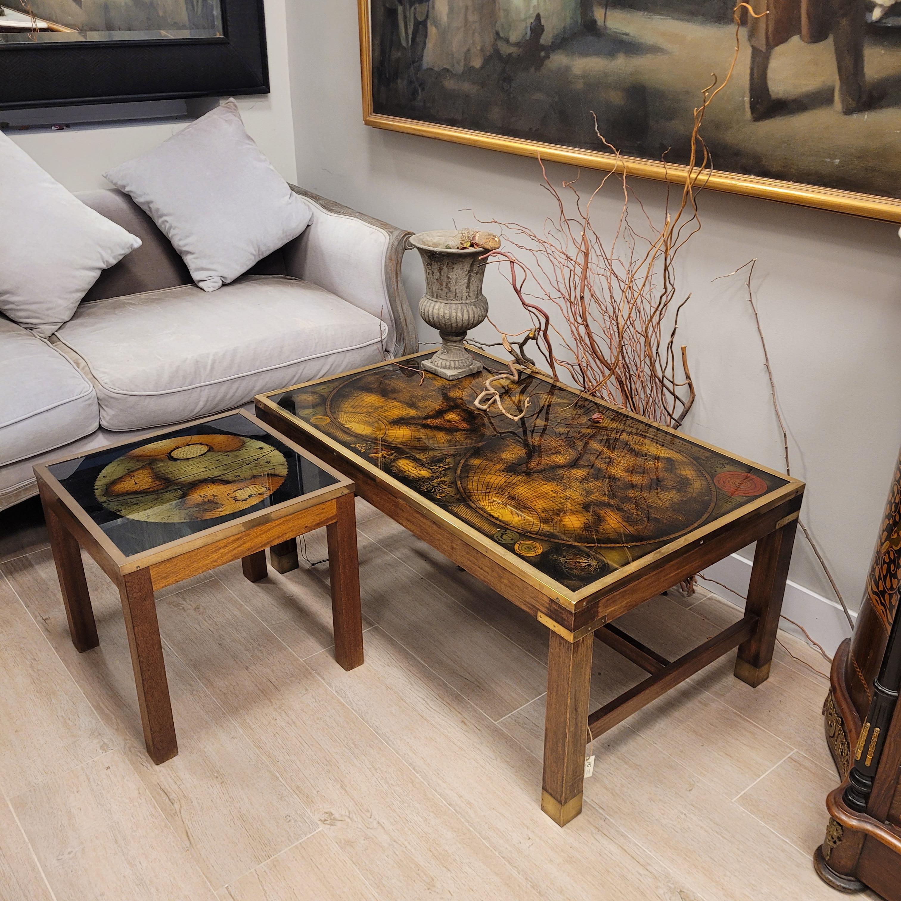 Französisch Mitte des Jahrhunderts  Couchtischkarte/Schirmkarte, Maison Jansen im Angebot 8
