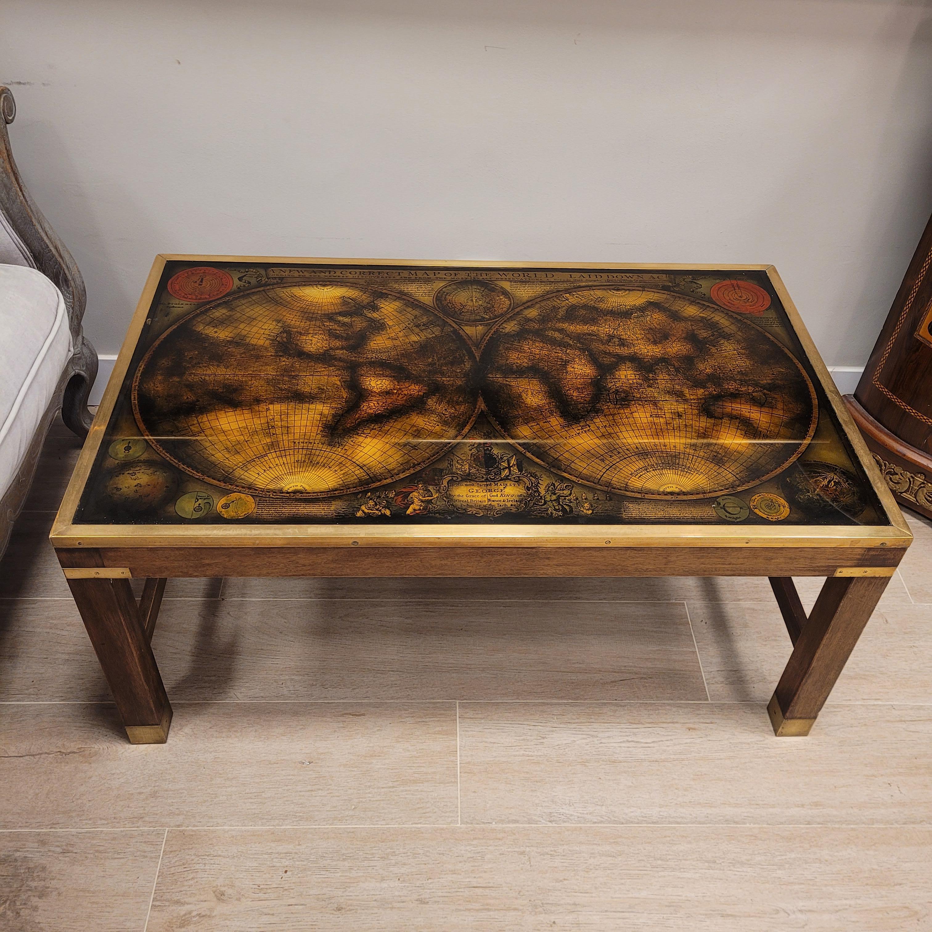 Französisch Mitte des Jahrhunderts  Couchtischkarte/Schirmkarte, Maison Jansen im Angebot 12