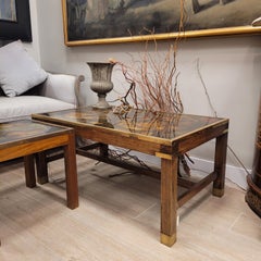 French midcentury  Coffee Table “Map/Globe”, Maison Jansen