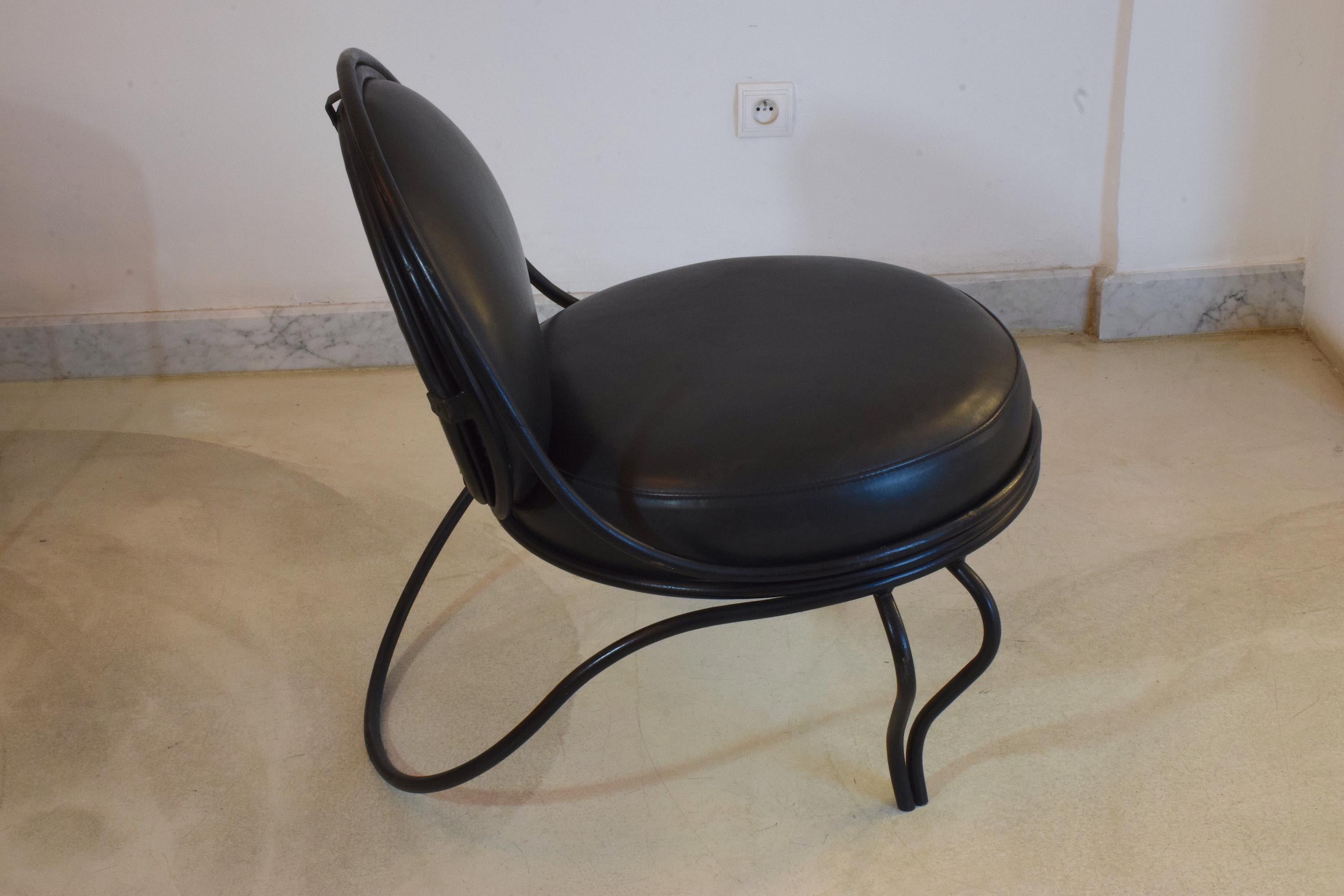 Rare Mid-Century Modern Copacabana Chair by Mathieu Matégot, 1955 For Sale 5