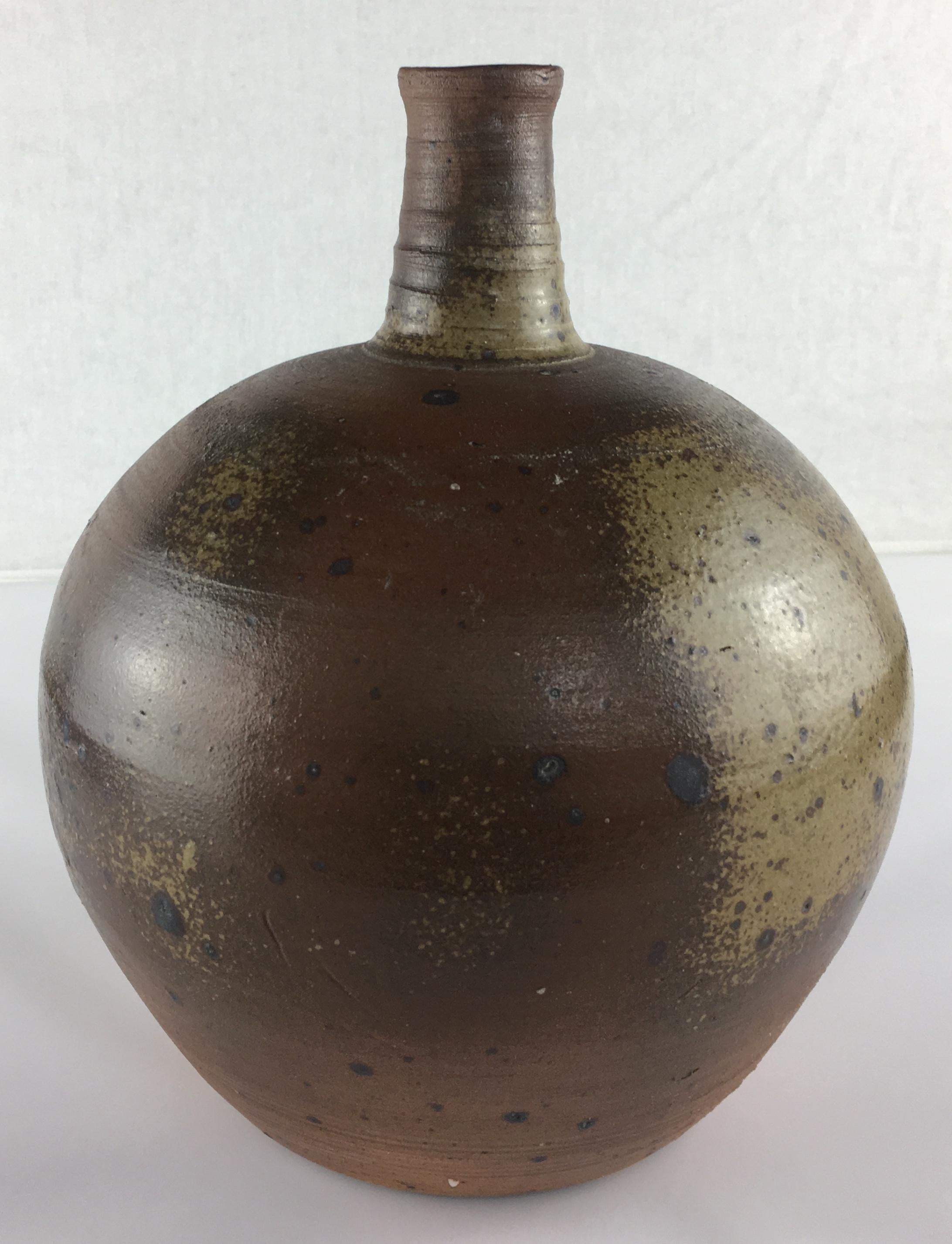 French Mid-20th Century Earthenware Terracotta Table Lamp  For Sale 4