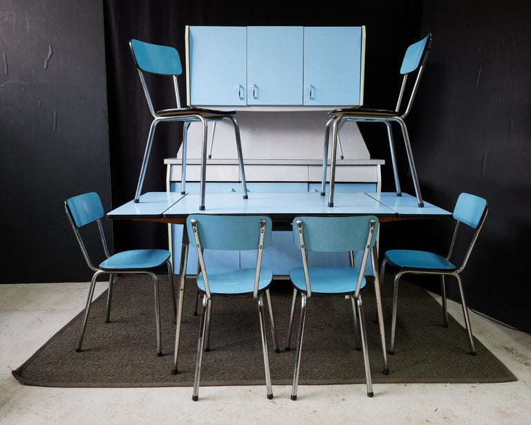 French Midcentury Formica Dinette Set by SIF For Sale at 1stDibs