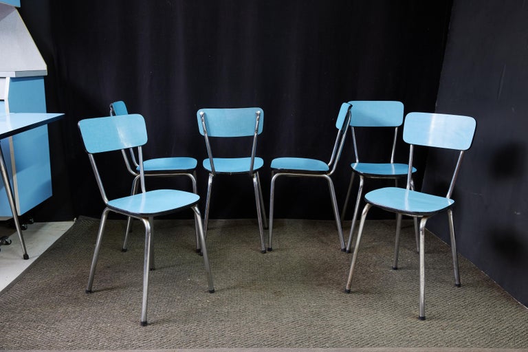 French Midcentury Formica Dinette Set by SIF For Sale at 1stDibs