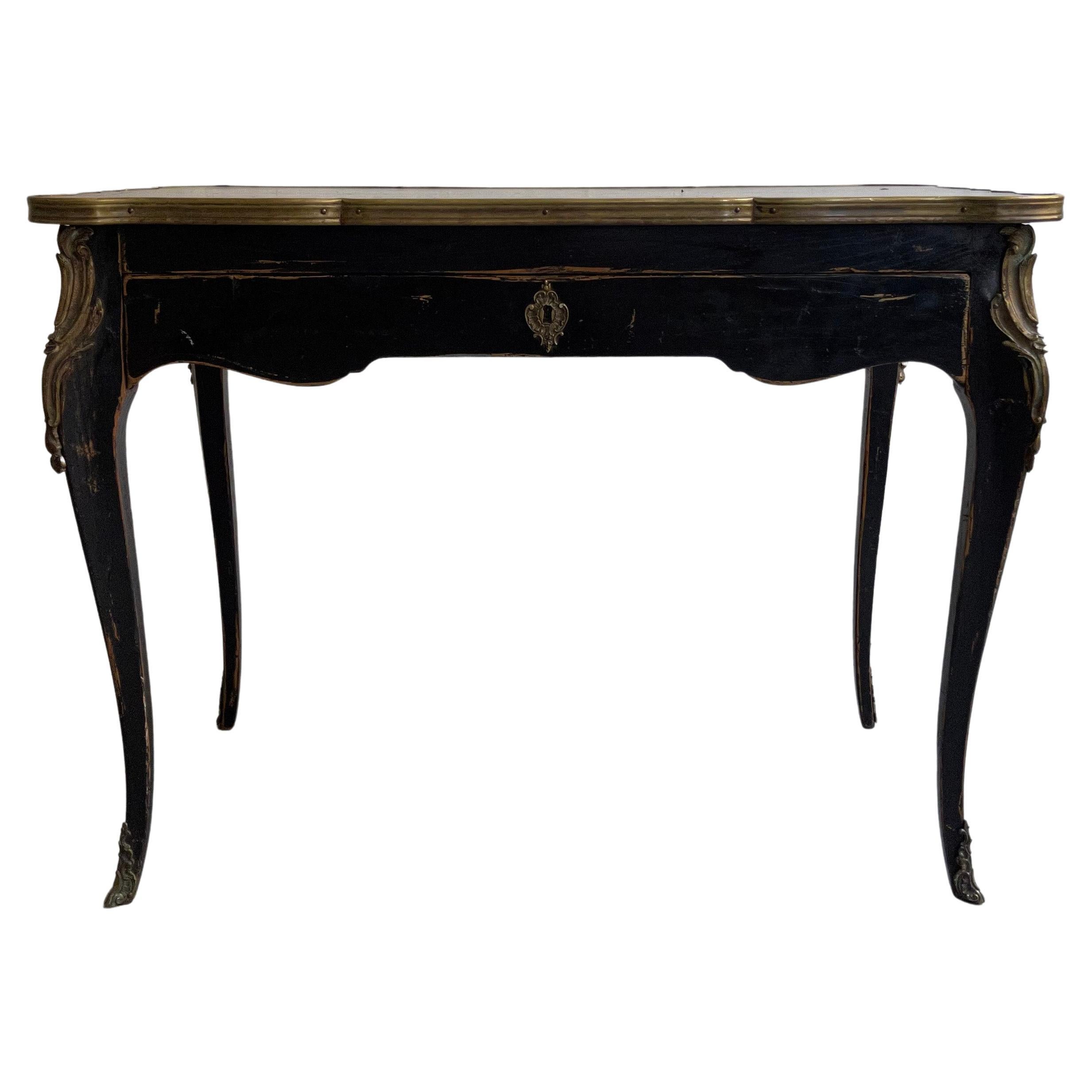 French Mid-Century Louis XV Style Writing Desk For Sale