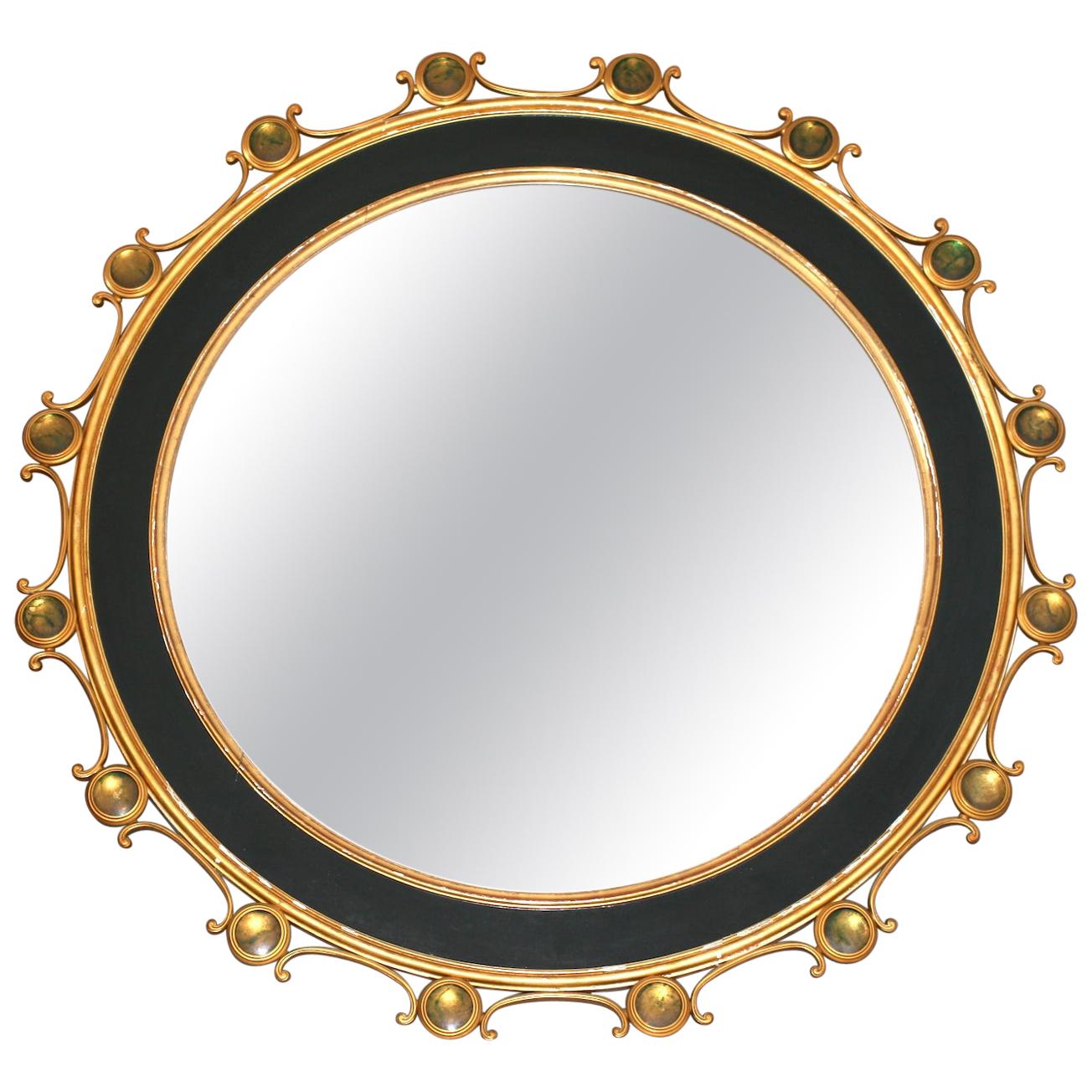 French Midcentury Mirror, Attributed to Jansen