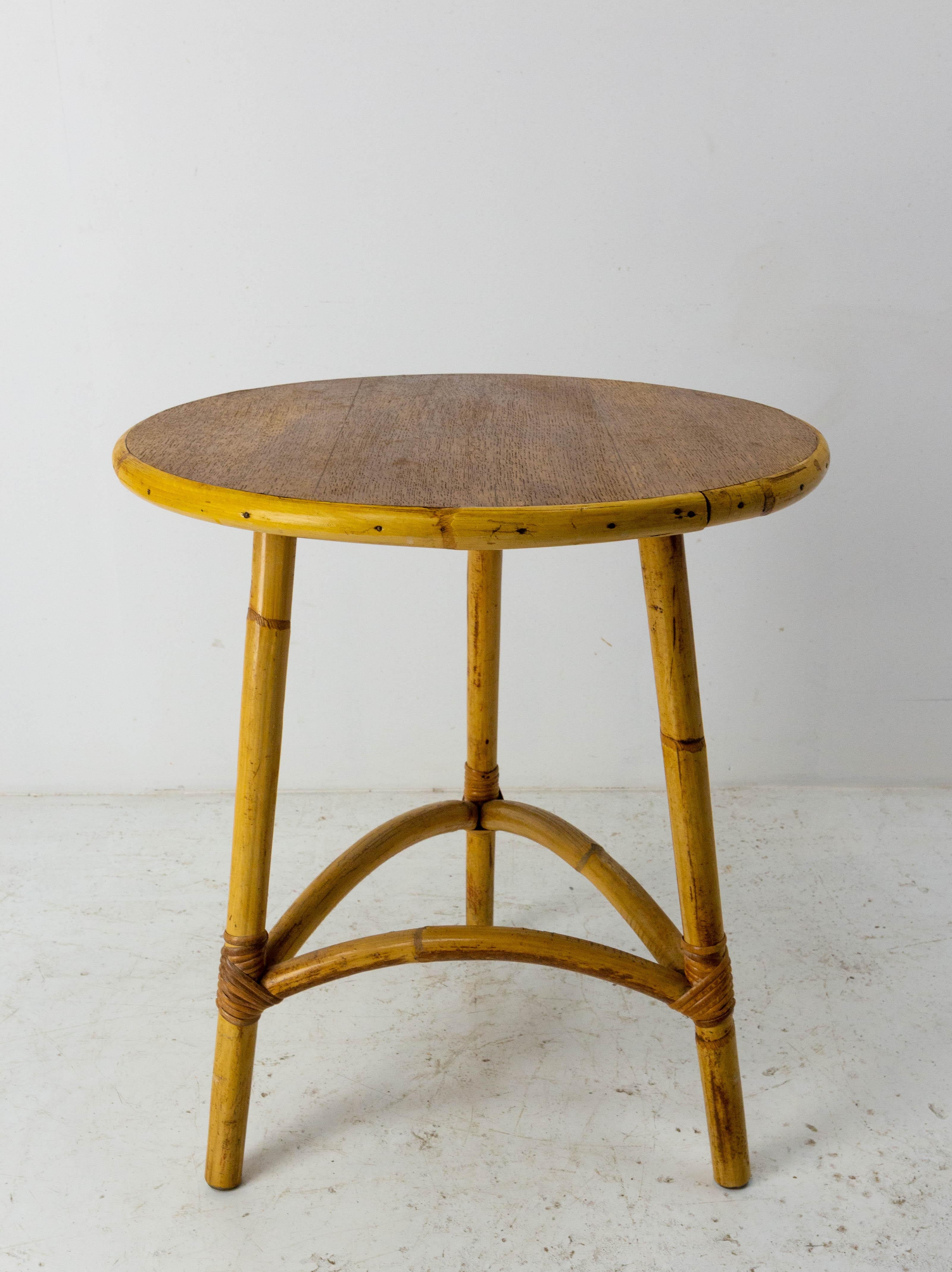 round three leg side table