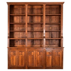 French Midcentury Oak Bibliotheque