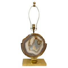 French Midcentury Onyx Lamp