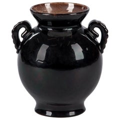 Vintage French Midcentury Quimper Ceramic Vase from Keraluc Pottery Studio, 1950s
