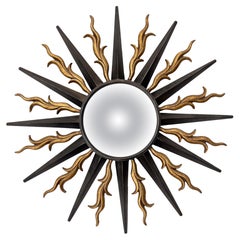 French Midcentury Sunburst Mirror