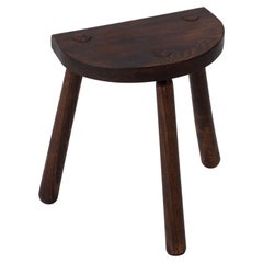 French Midcentury Tripod Stool