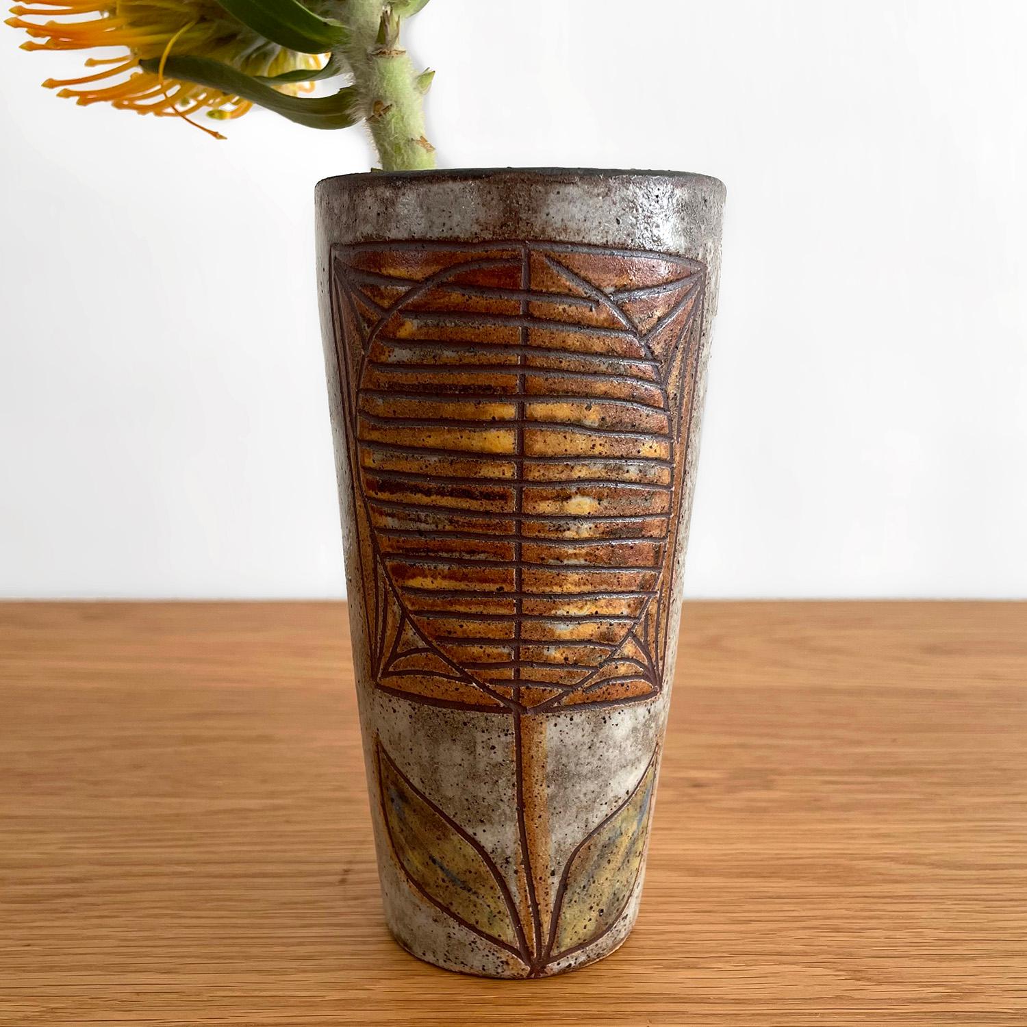 French Midcentury Vase by Alexandre Kostanda   In Good Condition For Sale In Los Angeles, CA