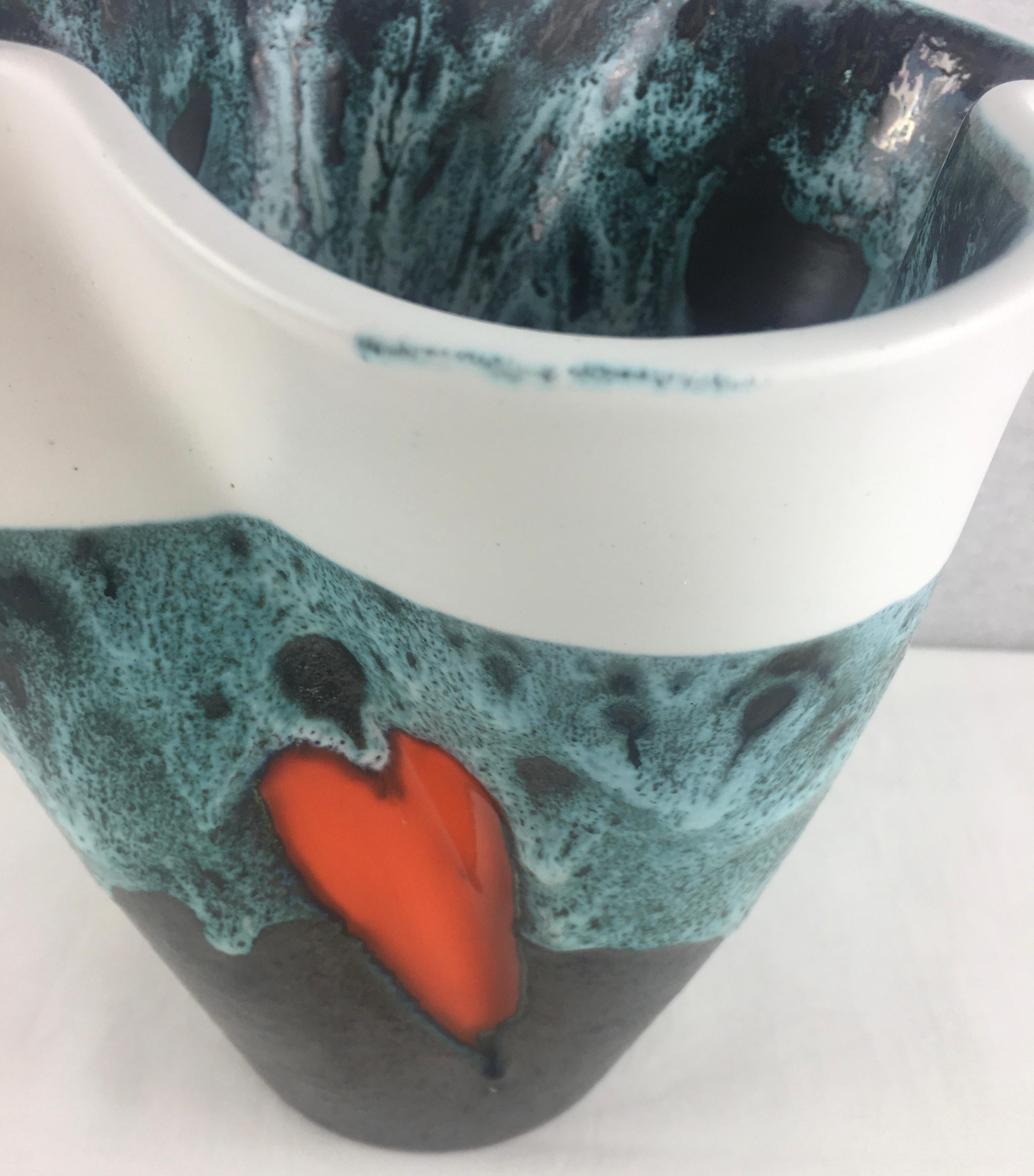 French Midcentury Vase Signed Elchinger, circa 1950 1