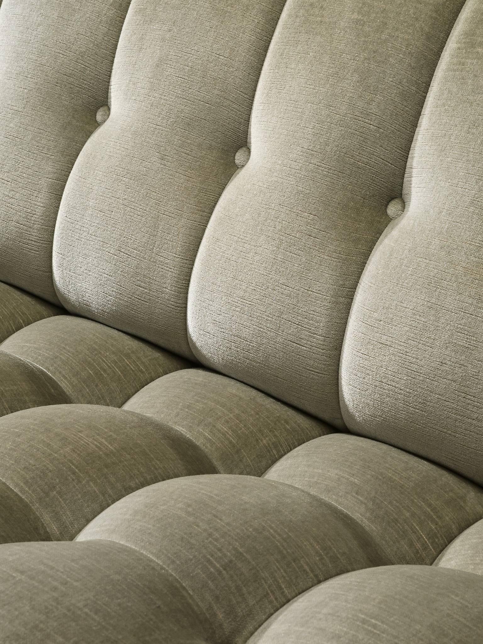 French Midcentury Velvet Sofa 2