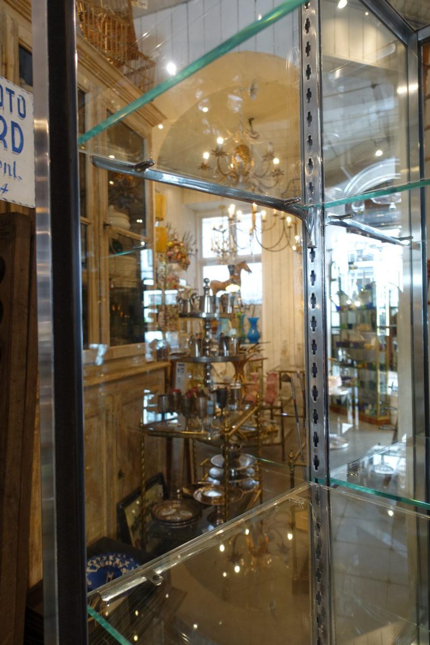 vintage glass display cabinets for sale