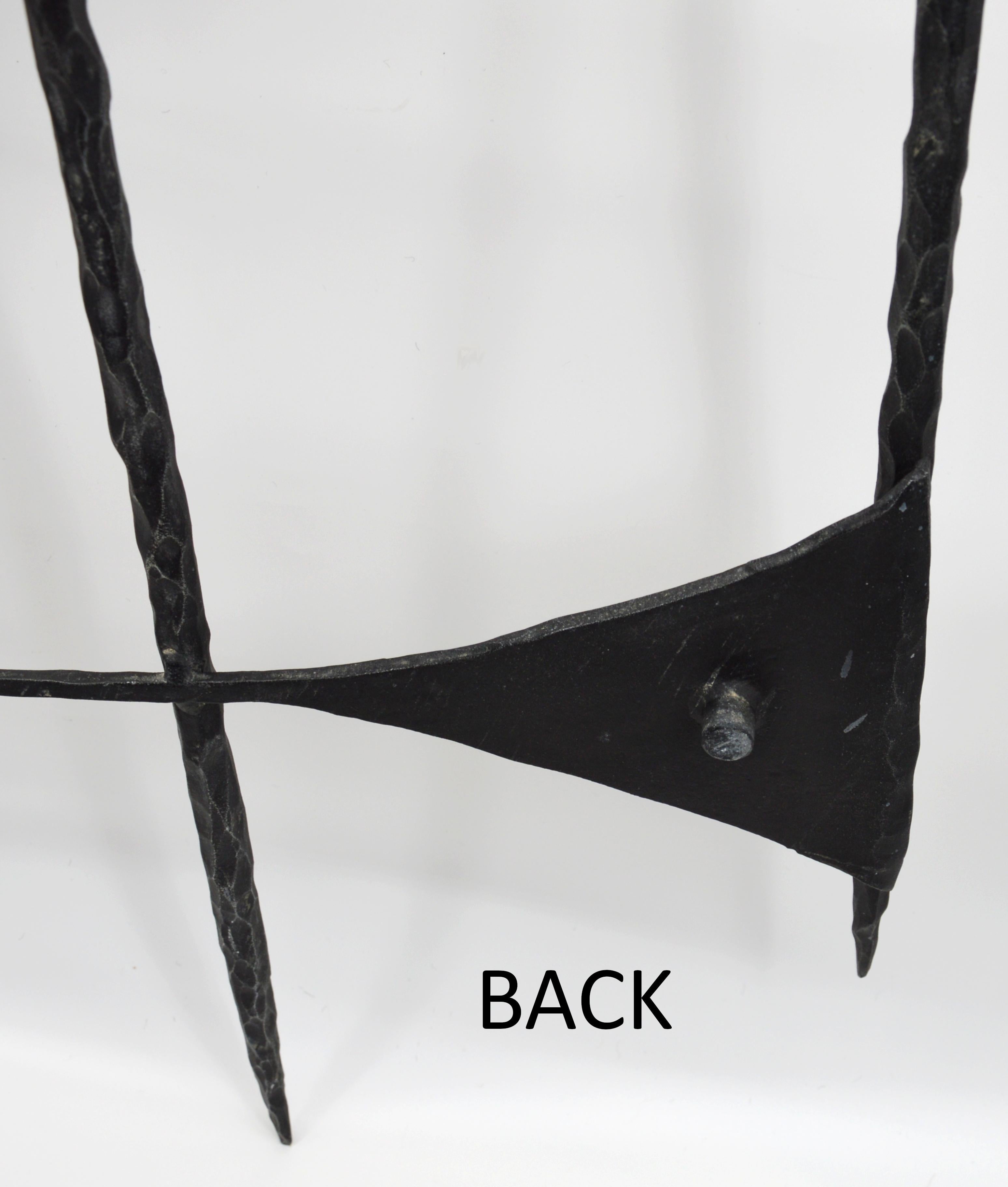 French Midcentury Wrought-Iron Coat-Rack, 1960s For Sale 5