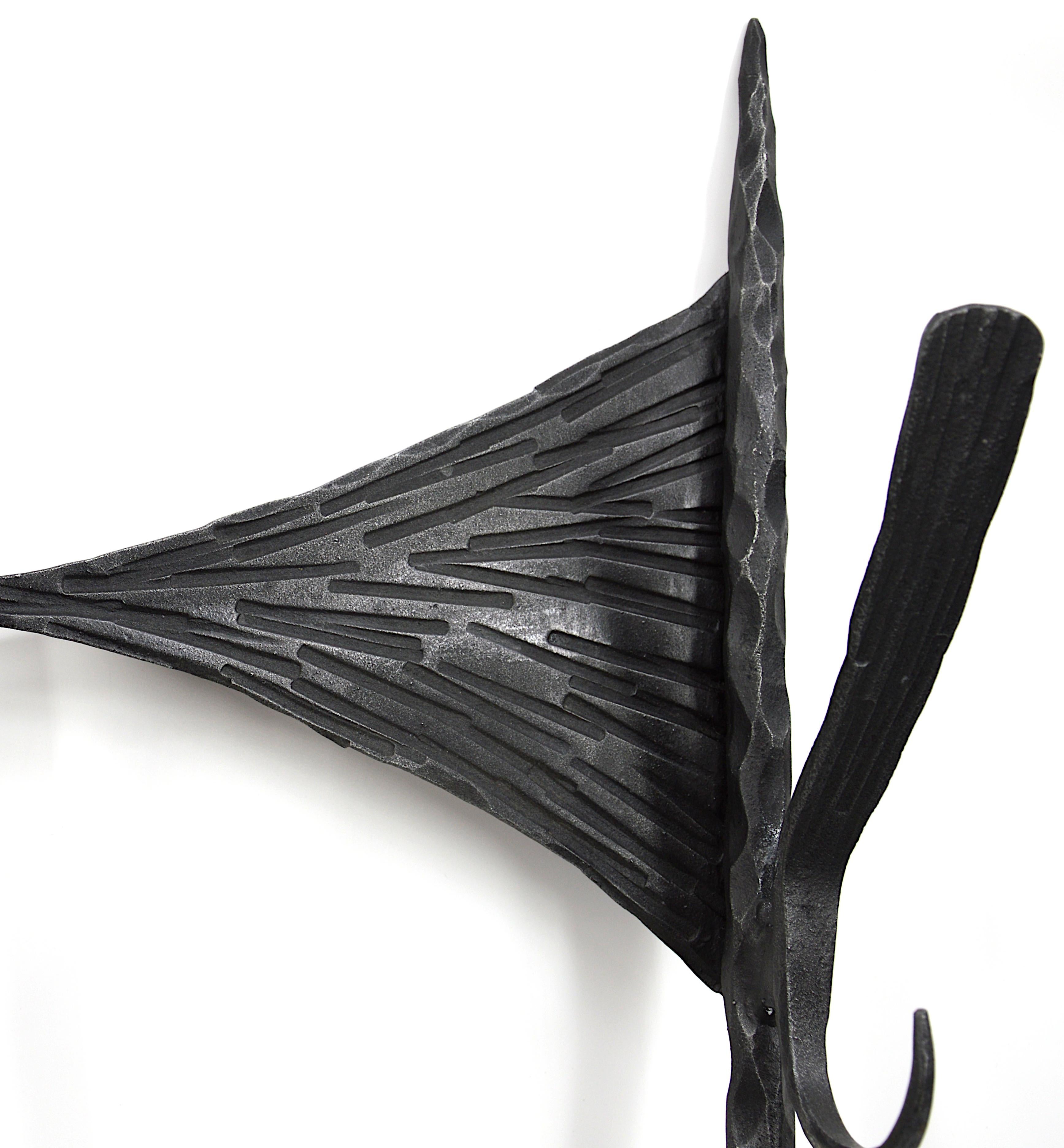 French Midcentury Wrought-Iron Coat-Rack, 1960s For Sale 1