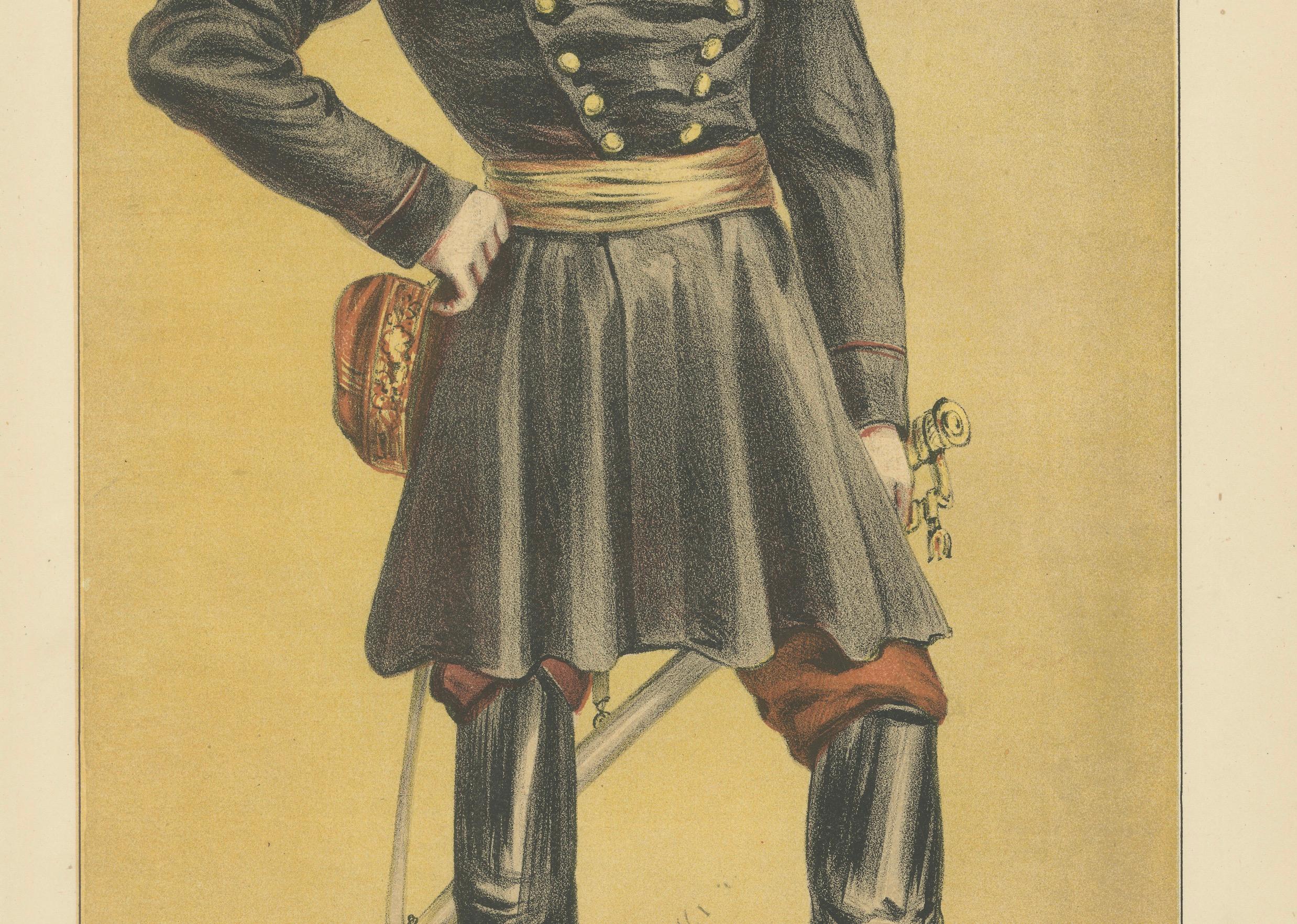 French Military Figure – Vanity Fair Men of the Day No. 10, 1870