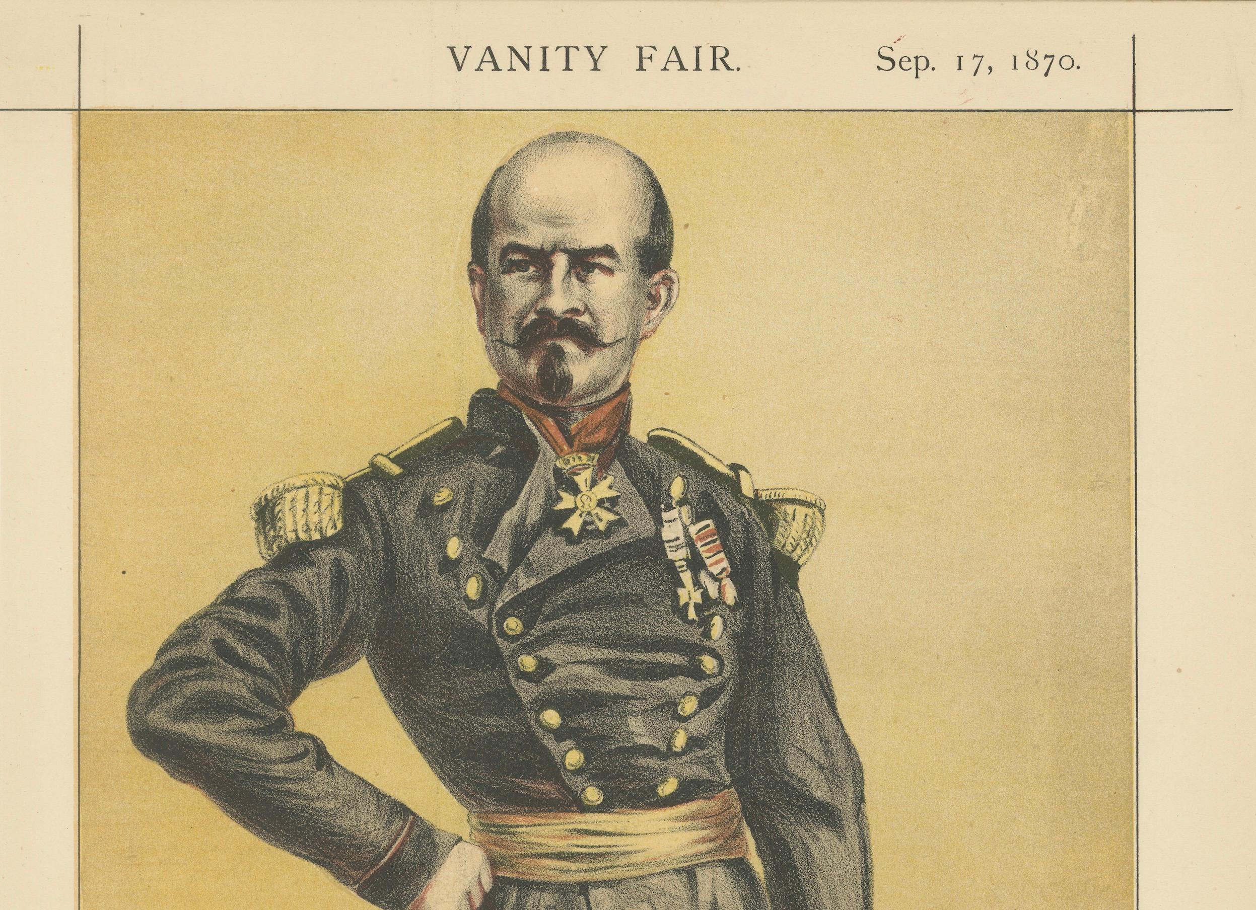 French Military Figure – Vanity Fair Men of the Day No. 10, 1870