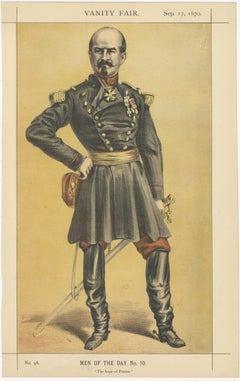 French Military Figure – Vanity Fair Men of the Day No. 10, 1870