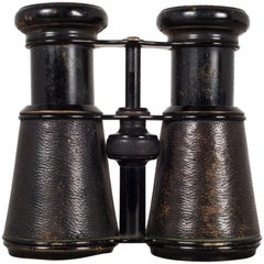 Antique French Military Galilean Binoculars by Le Fils, circa 1880