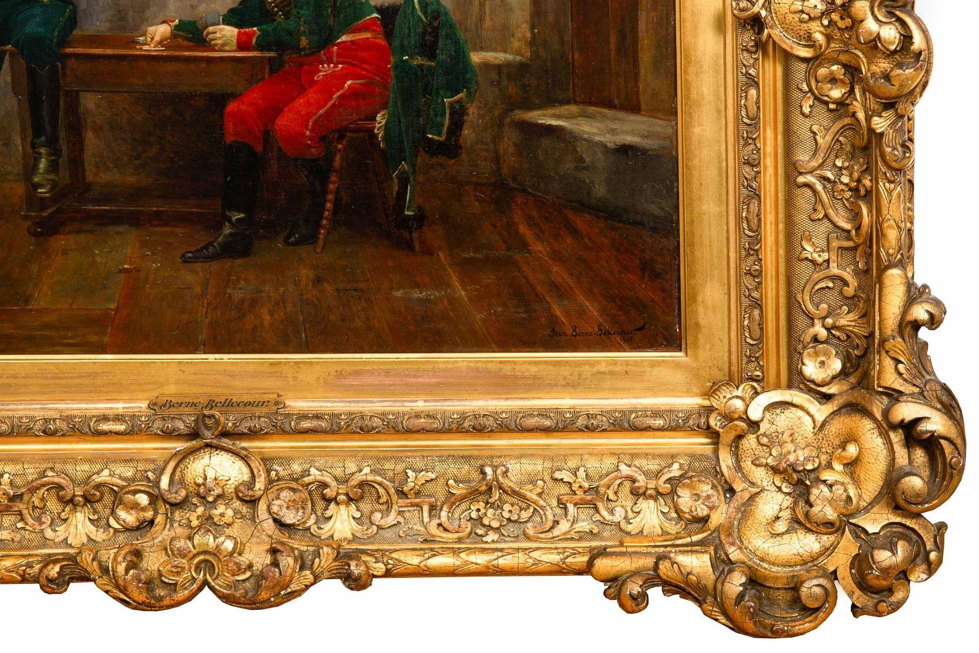 Pintura militar francesa Soldados Naipes de Jean Berne-Bellecour 5