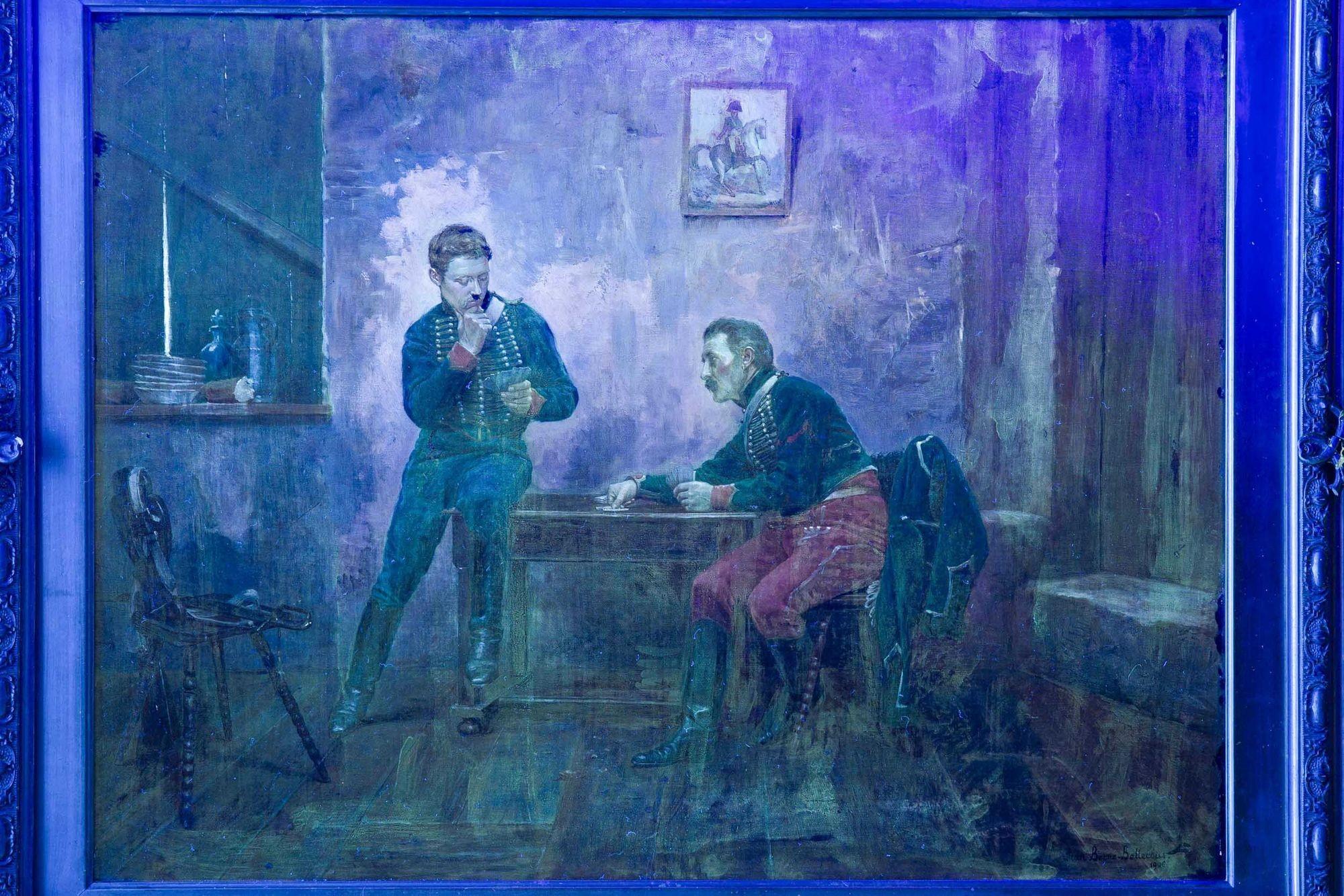 Pintura militar francesa Soldados Naipes de Jean Berne-Bellecour 7
